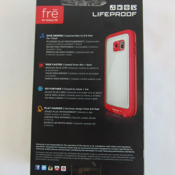 FRE Life Proof Phone Case for Samsung Galaxy S6 - Pink Style 77-51635 - Picture 4 of 6